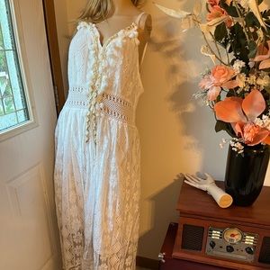 New beautiful lace size 3 X stretch with lining long but according to height